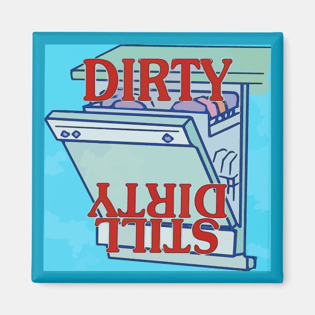 Dishwasher Magnet, DIRTY Magnet (Framsidan)