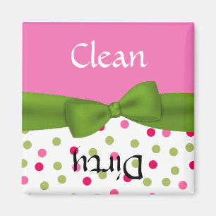 Dishwasher Magnet för Rosa och Grönt