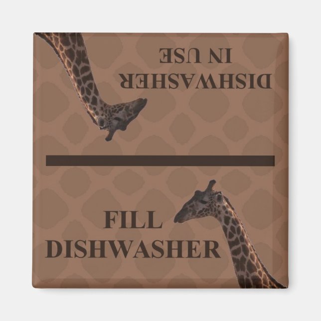 Dishwasher Magnet - Giraffe (Framsidan)