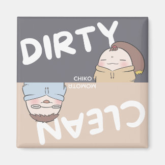 Dishwasher Magnet - Grått och beige