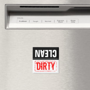 Dishwasher magnet Rena eller smutsiga rätter
