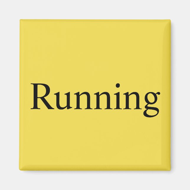Dishwasher Magnet "Running" (Framsidan)