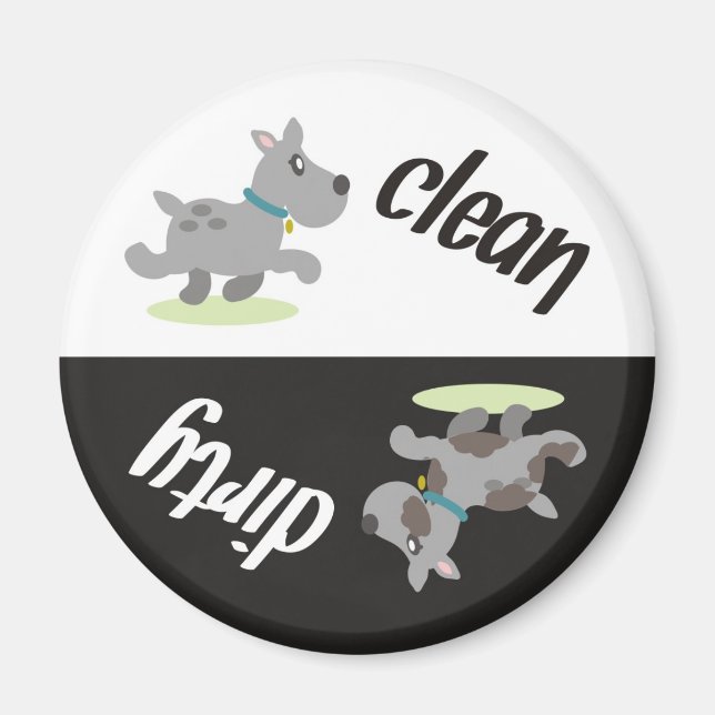 Dishwasher Magnet: Top Hund Magnet (Framsidan)