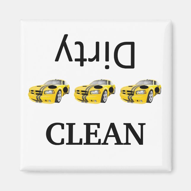 Dishwasher Magnets, rengjorda, tävling Magnet (Framsidan)