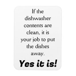 Dishwasher ren? Det är ditt jobb! Magnet