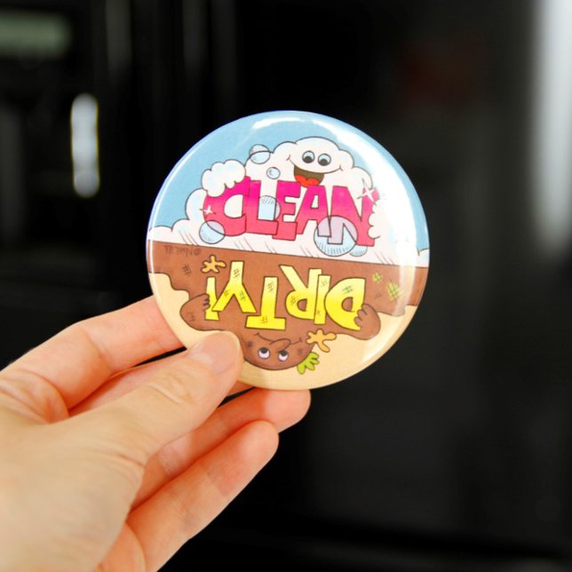 Dishwasher Reversible Clean Dirty Magnet (Skapare uppladdad)