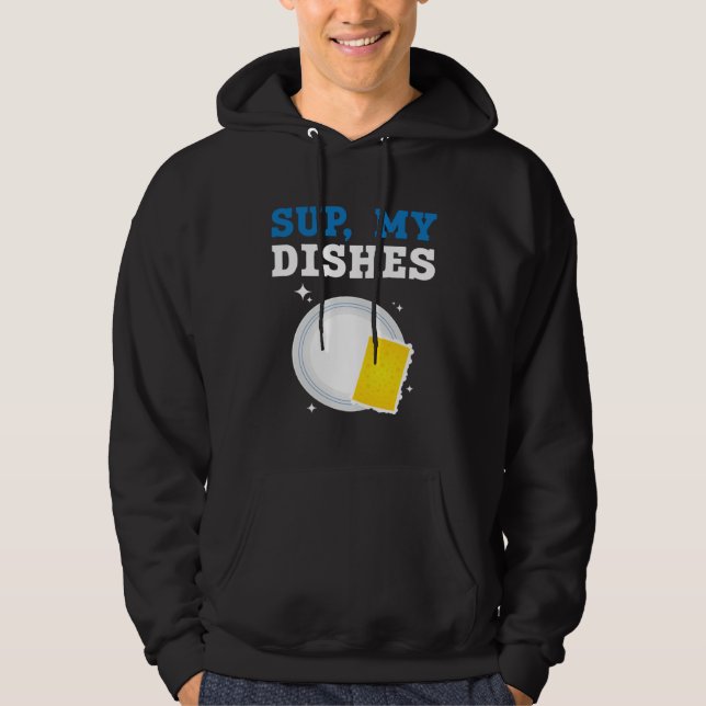 Dishwashing Job Profession Restaurant Employee Dis Hoodie (Framsida)