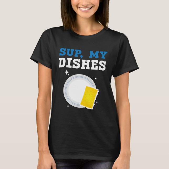 Dishwashing Job Profession Restaurant Employee Dis T Shirt (Framsida)