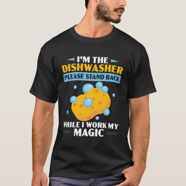 Dishwashing Job Profession Restaurant Employee Dis T Shirt (Framsida)