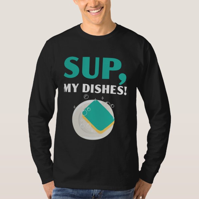 Dishwashing Job Profession Restaurant Employee Dis T Shirt (Framsida)