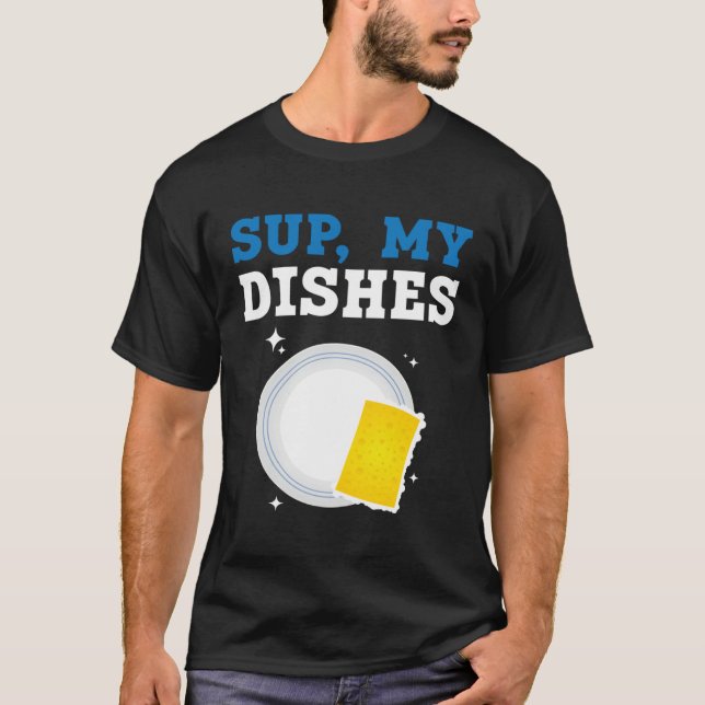 Dishwashing Job Profession Restaurant Employee Dis T Shirt (Framsida)