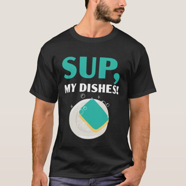 Dishwashing Job Profession Restaurant Employee Dis T Shirt (Framsida)