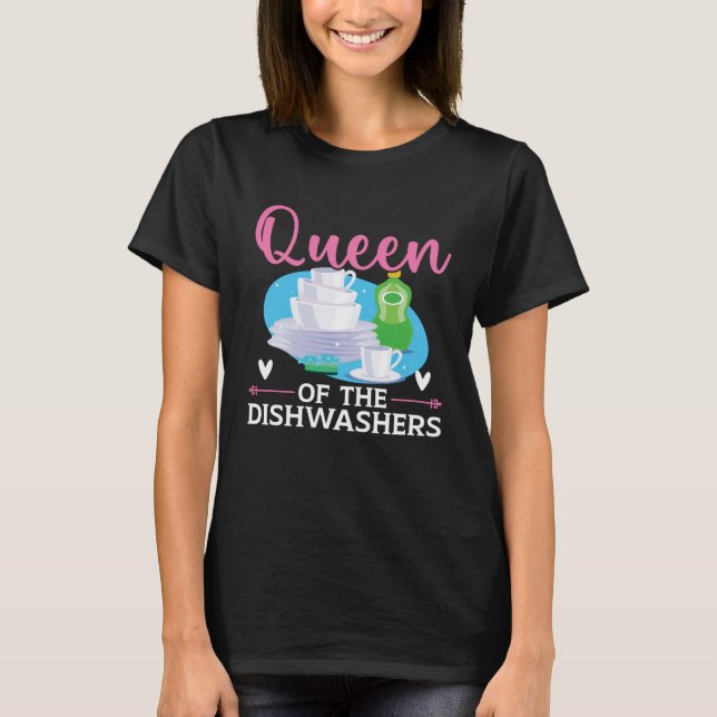 Dishwashing Job Profession Restaurant Employee Dis T Shirt (Framsida)