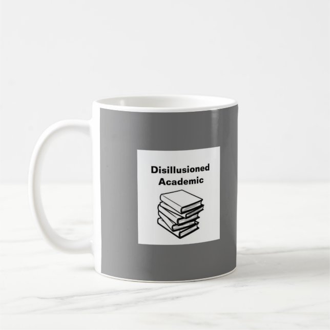 Disillusionerad akademi/ idealistisk akademi i mug kaffemugg (Vänster)