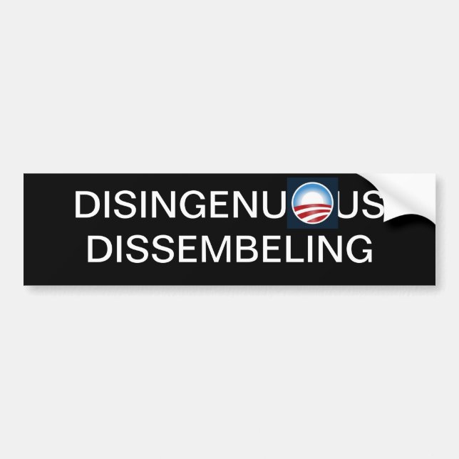 DISINGENUOUS DISSEMBELING BILDEKAL (Framsidan)