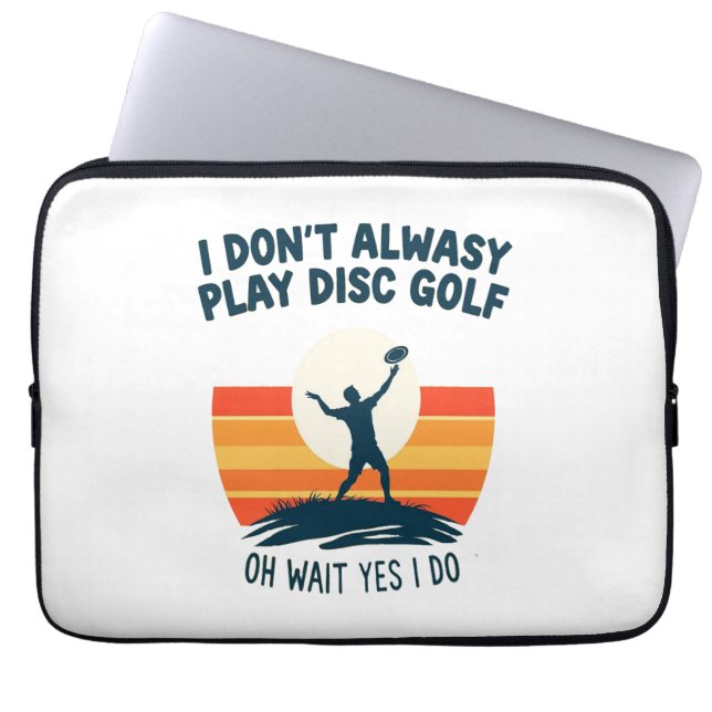 Disk Golf Älskare T-Shirt Design Laptop Fodral (Framsidan)