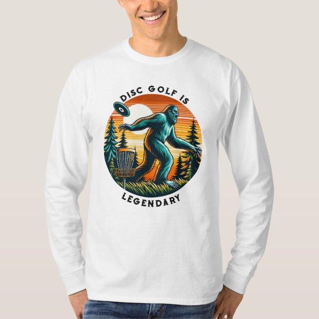 Disk Golf är Legendary | Bigfoot T Shirt (Framsida)