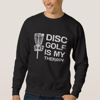 Disk Golf är min terapiskiva Golf Frisbee Sport Lång Ärmad Tröja
