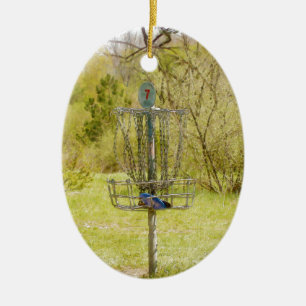 Disk Golf Basket 7 Julgransprydnad Keramik