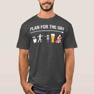 Disk Golf Basket Frisbee Golfing Frolf Coffee Beer T Shirt