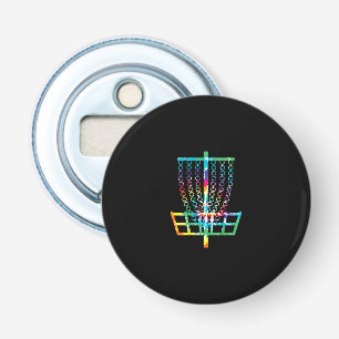 Disk Golf Basket - Hippie Rainbow Gift Flasköppnare