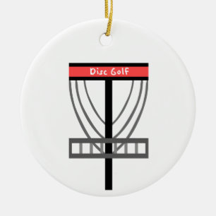 Disk Golf Basket Julgransprydnad Keramik
