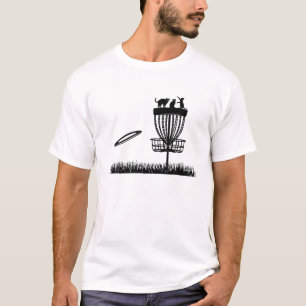 Disk Golf Basket med katjonskiva med golfplatta (g T Shirt