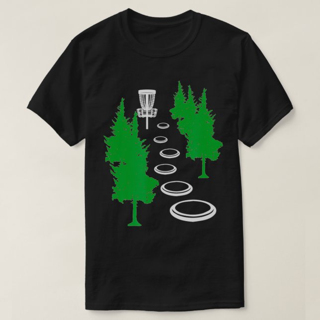 Disk Golf Basket Träd Frolf Disk Frisbee Golf T Shirt (Design framsida)