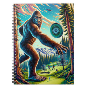 Disk Golf Bigfoot i Skogen Anteckningsbok