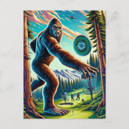 Disk Golf Bigfoot i Skogen Vykort