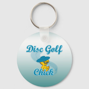 Disk Golf-Chick #3 Nyckelring