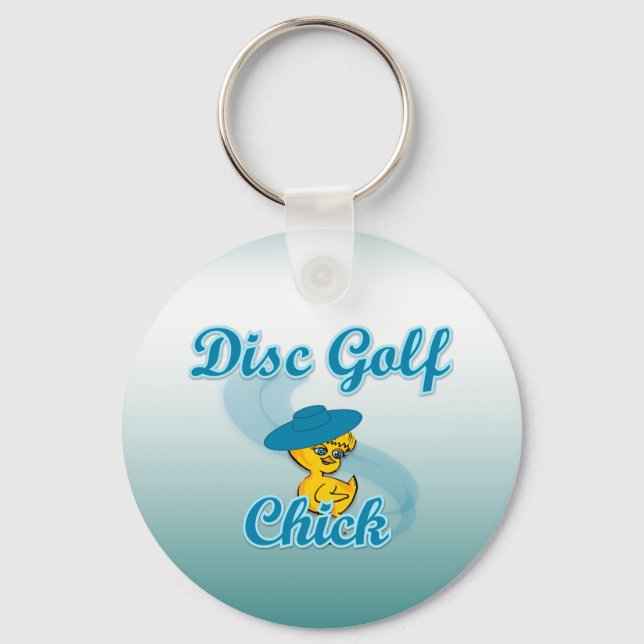 Disk Golf-Chick #3 Nyckelring (Framsida)