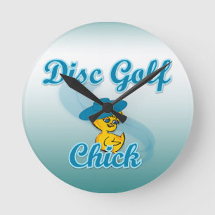 Disk Golf-Chick #3 Rund Klocka