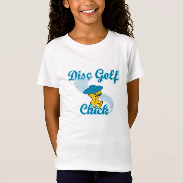 Disk Golf-Chick #3 Tee Shirt (Framsida)