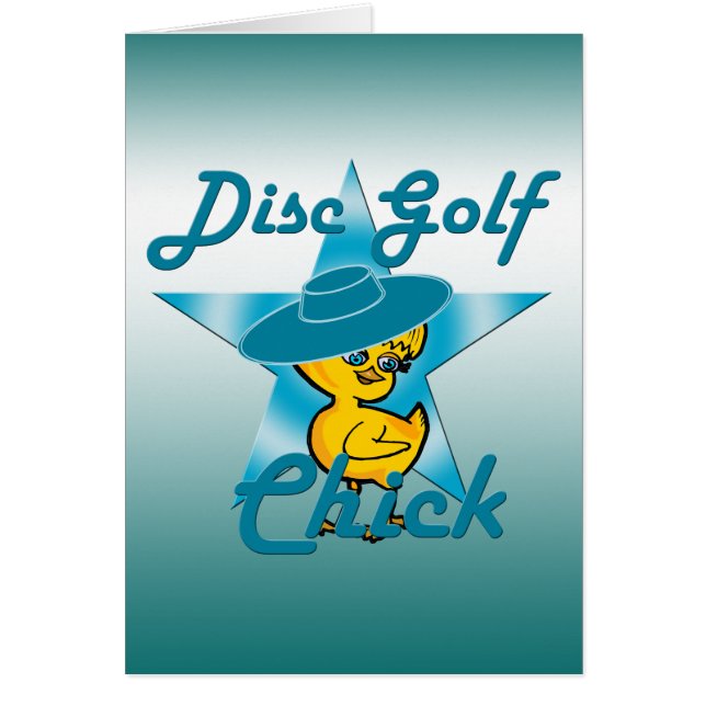 Disk Golf-Chick #7 Hälsningskort (Framsidan)