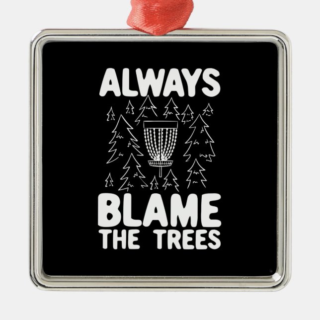 Disk Golf Disk Basket Gift Julgransprydnad Metall (Framsidan)