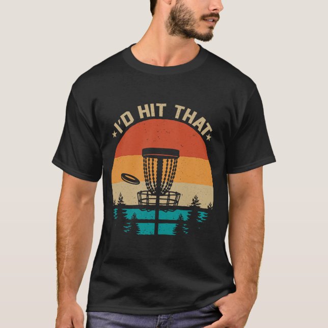 Disk Golf för Ultimate Frisbee Player 1 T Shirt (Framsida)