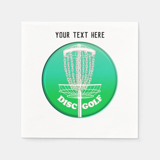 Disk Golf Frisbee Cage Pappersservett (Framsidan)