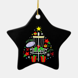 Disk Golf Frisbee jul Ornament Träd Funny