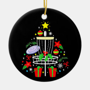 Disk Golf Frisbee jul Ornament Träd Funny