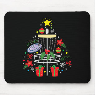 Disk Golf Frisbee jul Ornament Träd Funny Gi Musmatta