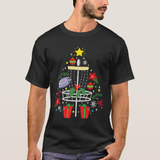 Disk Golf Frisbee jul Ornament Träd Funny Gi T Shirt