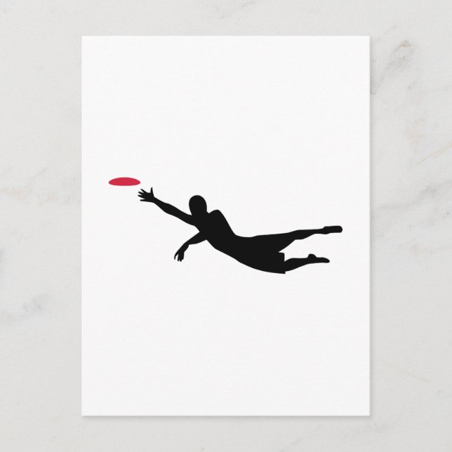 Disk golf frisbee vykort (Framsida)