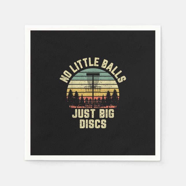 Disk Golf Funny No Little Bollar Disk Golf Gift Pappersservett (Framsidan)