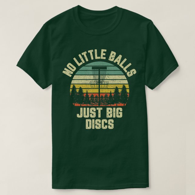 Disk Golf Funny Retro No Little Bollar Disk Golf G T Shirt (Design framsida)
