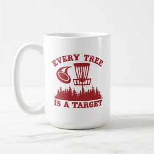 Disk Golf Funny Varje Träd är ett mål Kaffemugg