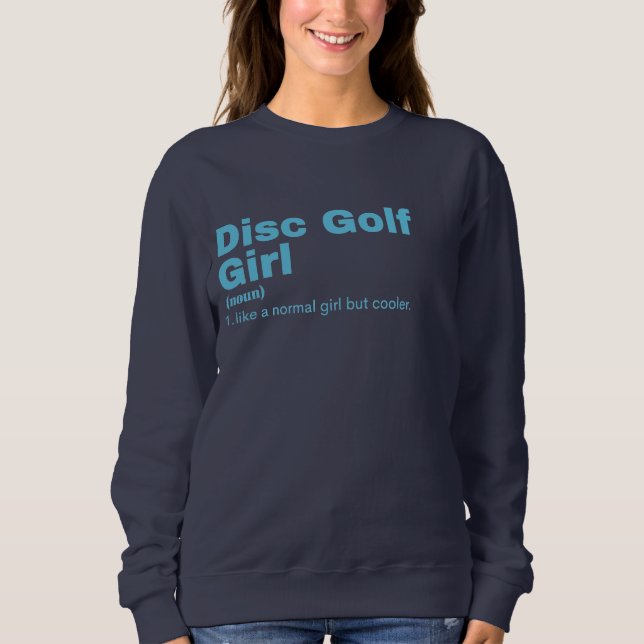 Disk Golf Girl - Disk Golf T Shirt (Framsida)