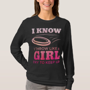 Disk Golf Girl Funny Disk Golfing Älskare Player G T Shirt