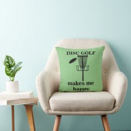 Disk Golf gör att jag får Lycklig-golf Kudde