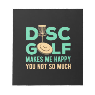 Disk Golf gör mig Lycklig Anteckningsblock